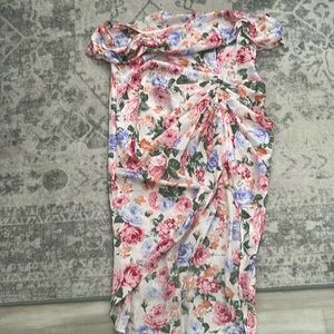Off the shoulder flower dress